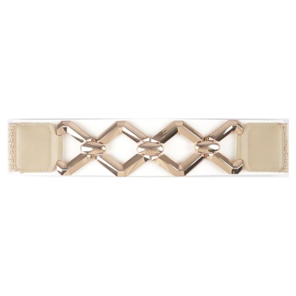 GEOMETRIC METAL LINK ELASTIC BELT