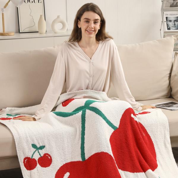 CHERRIES THROW BLANKET