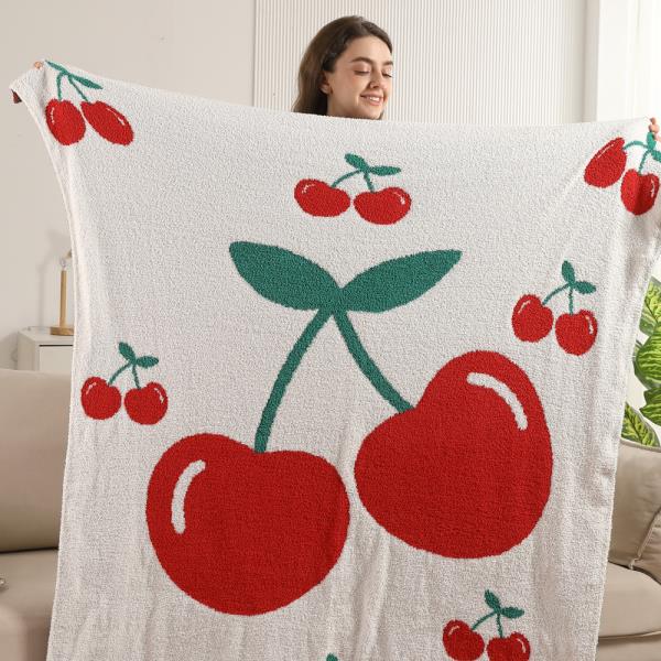 CHERRIES THROW BLANKET