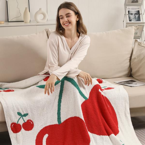 CHERRIES THROW BLANKET