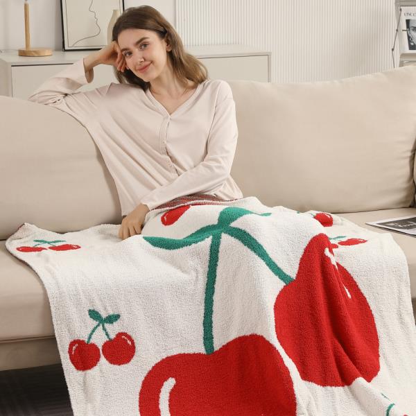 CHERRIES THROW BLANKET