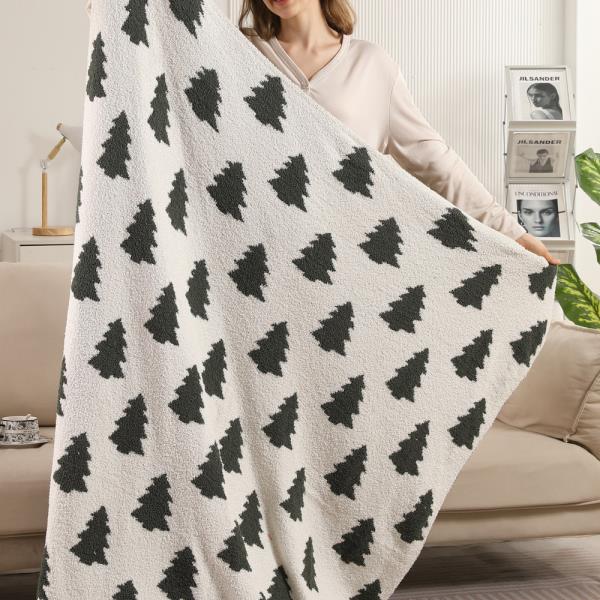 TREES REVERSIBLE THROW BLANKET