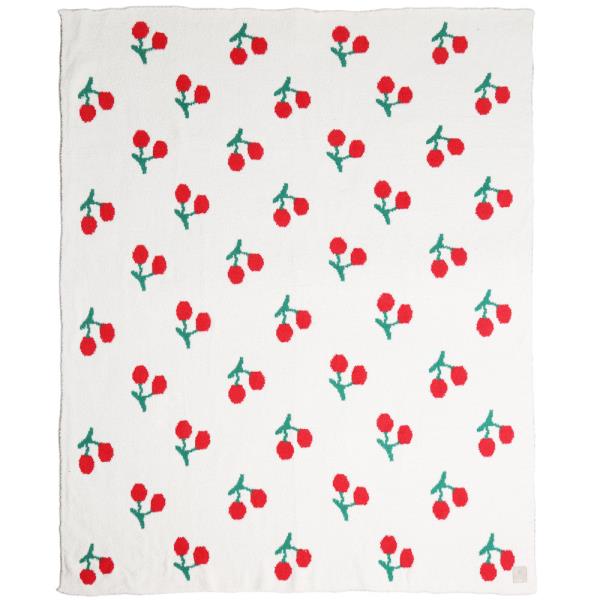 SMALL CHERRIES THROW BLANKET