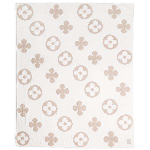 FLORAL REVERSIBLE THROW BLANKET