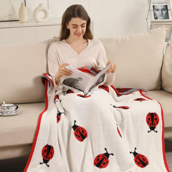 LADYBUG THROW BLANKET