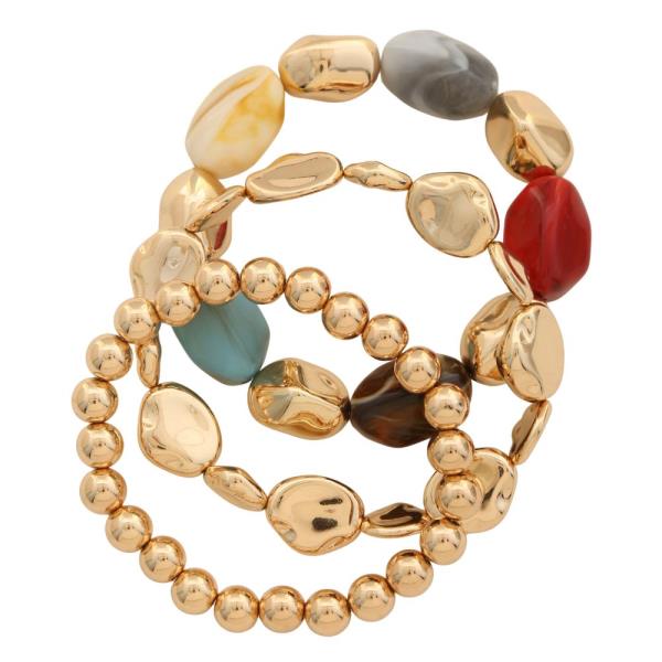 MIXED BEAD BRACELET SET
