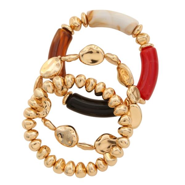 MIXED BEAD BRACELET SET