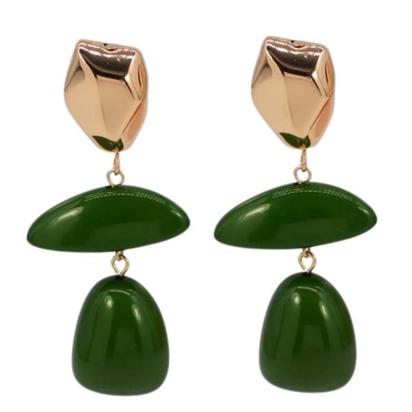 MULTI SHAPE METAL DANGLE EARRING