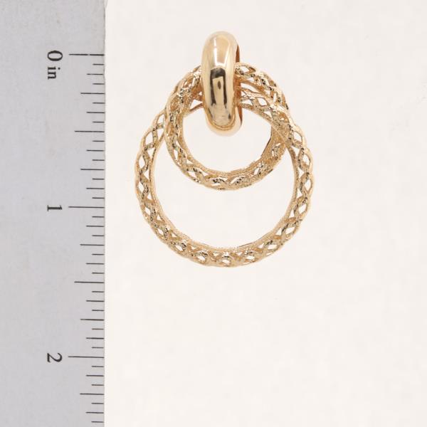 DOUBLE CIRCLE METAL EARRING