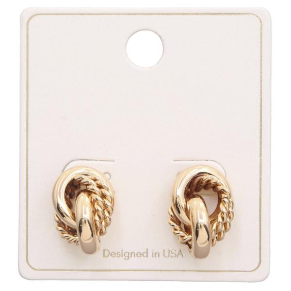 KNOT METAL STUD EARRING