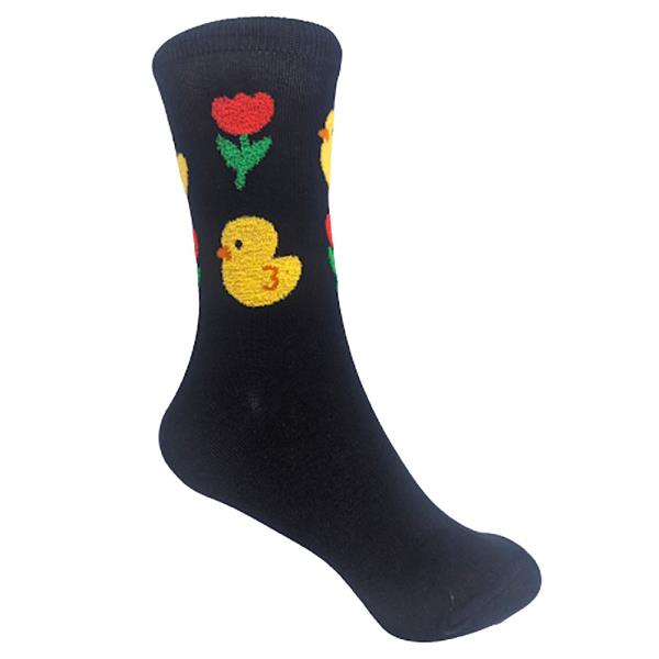 DUCK AND TULIP CREW SOCKS