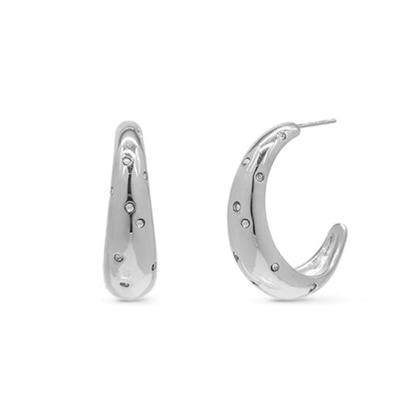 SECRET BOX  STAINLESS STEEL HOOP  EARRING
