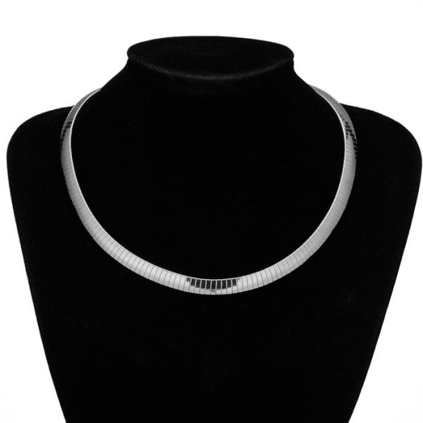 SECRET BOX STAINLESS STEEL HERRINGBONE CHAIN NECKLACE