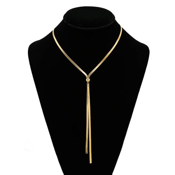 SECRET BOX STAINLESS STEEL TASSEL NECKLACE
