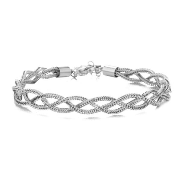 SECRET BOX STAINLESS STEEL BRAID BRACELET