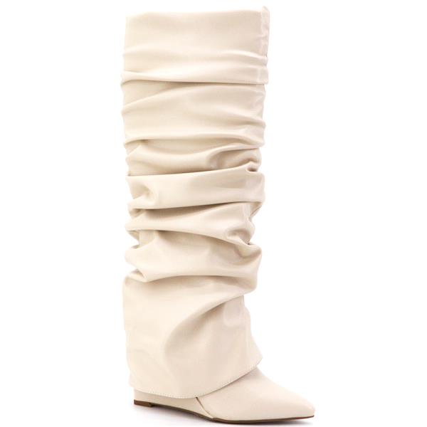 SLOUCHY WEDGE TALL BOOTS 12 PAIRS