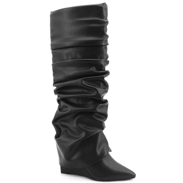SLOUCHY WEDGE TALL BOOTS 12 PAIRS