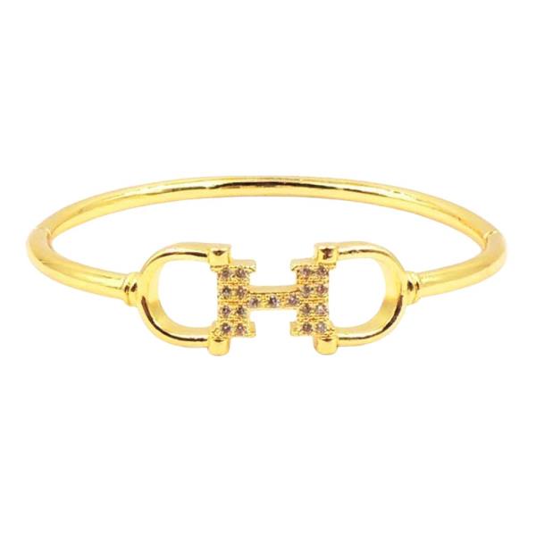 BRASS PAVE HORSEBIT HINGED BAN
