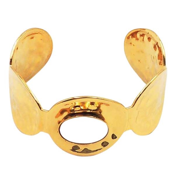 STAINLESS STEEL TWO TONE CUFF BRACELET
