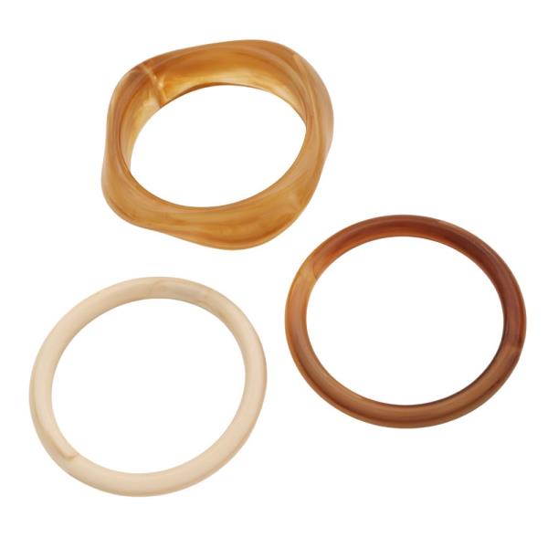 ACETATE BANGLE BRACELET SET