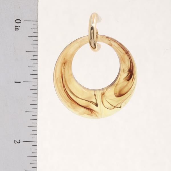 ACETATE ROUND EARRING