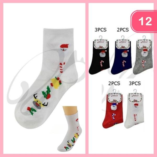 CHRISTMAS MID SOCKS (12 UNITS)