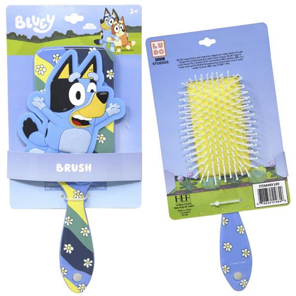 BLUEY CHARACTER SHAPED RUBBER BRUSH