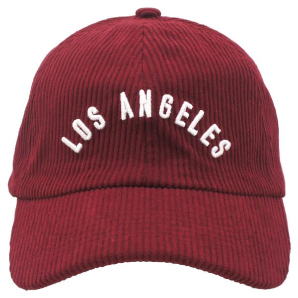 CURVED OUTLINED LOS ANGELES CORDUROY CAP