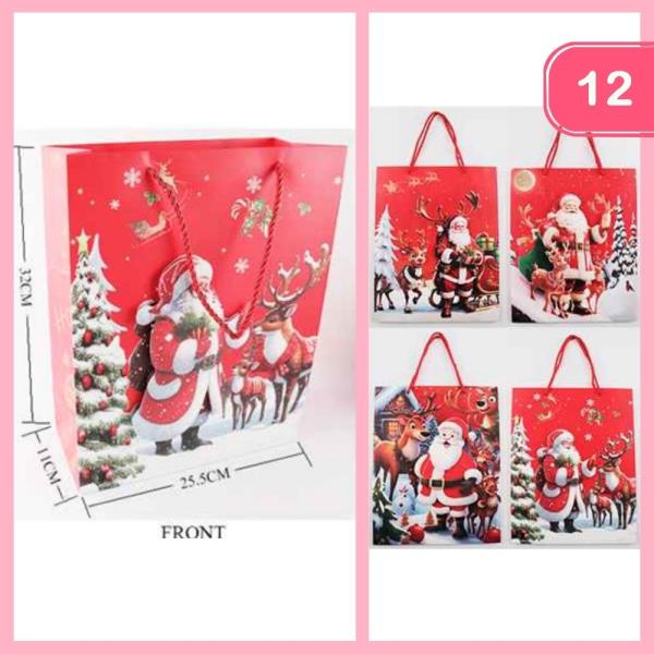 CHRISTMAS GIFT BAGS (12 UNITS)