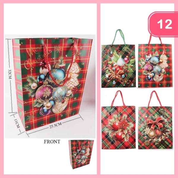 CHRISTMAS GIFT BAG (12 UNITS)
