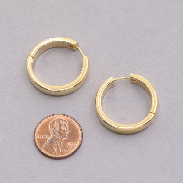 SODAJO HOOP GOLD DIPPED EARRING