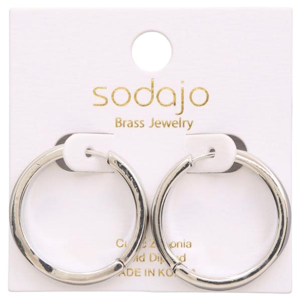 SODAJO HOOP GOLD DIPPED EARRING