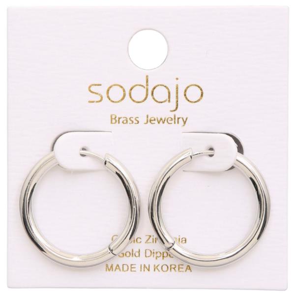 SODAJO HOOP GOLD DIPPED EARRING