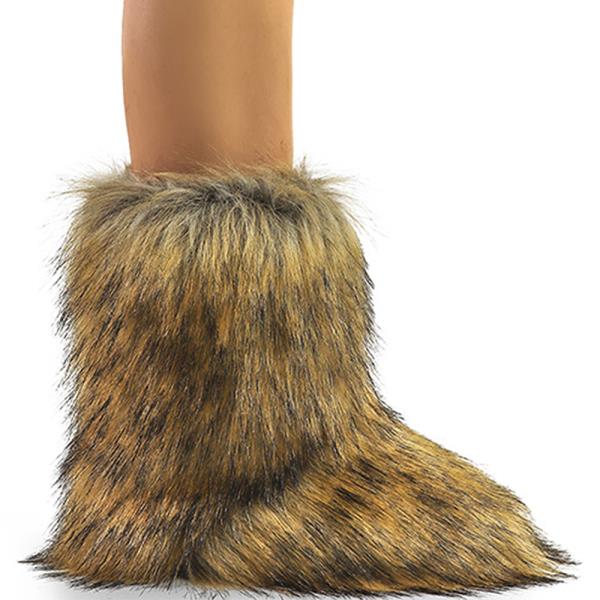 FUR ALL OVER BOOTS 12 PAIRS
