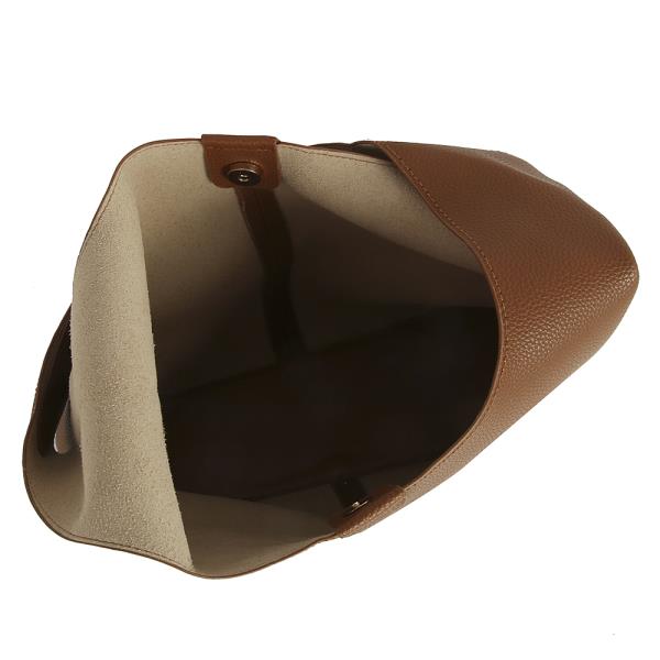 2IN1 TEXTURED SHOULDER HOBO BAG W ZIPPER POUCH SET