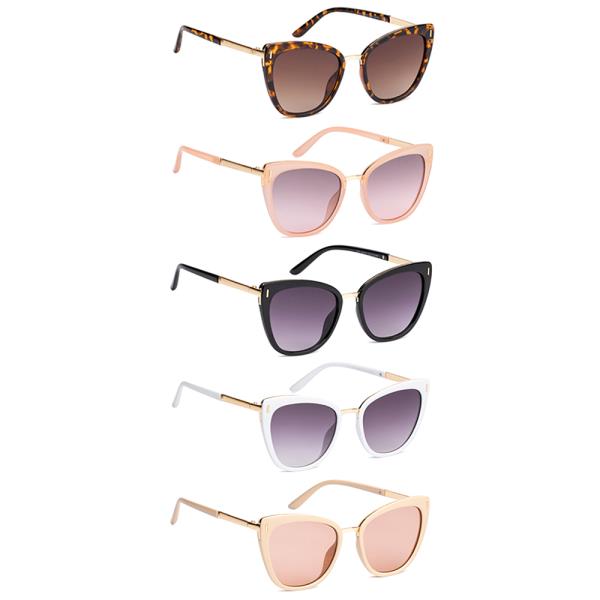 CHIC SQUARE CAT EYE SUNGLASSES 1DZ