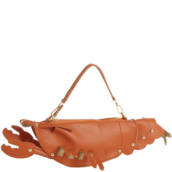 LOBSTER SHAPE DESIGN CROSSBODY BAG