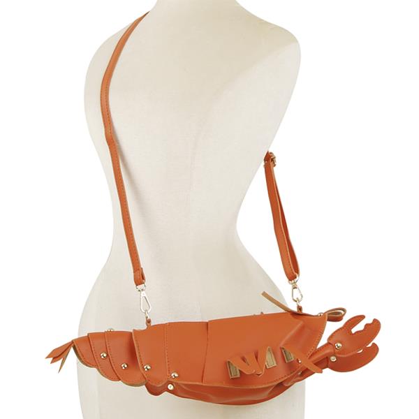 LOBSTER SHAPE DESIGN CROSSBODY BAG