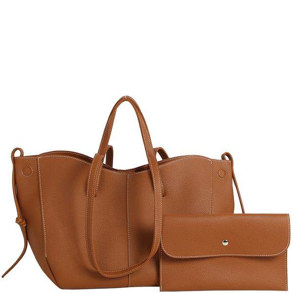 2IN1 CHIC HANDLE SATCHEL W CLUTCH SET