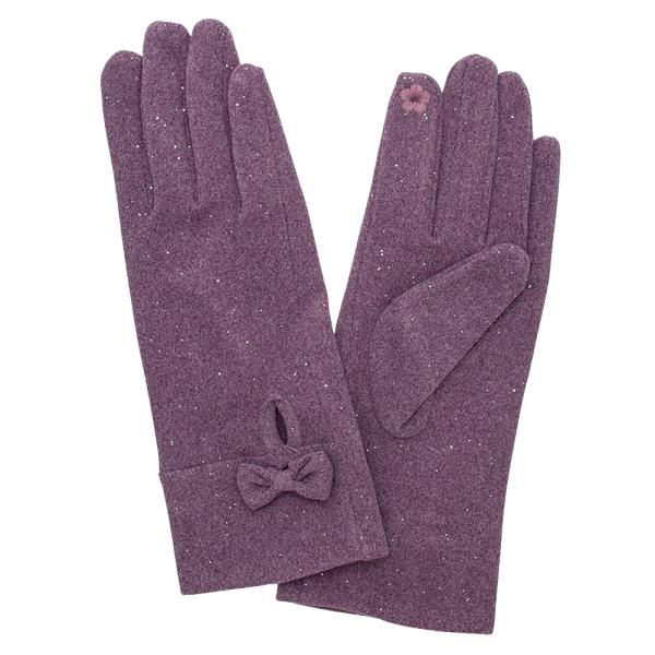 CHIC BOW TOUCHSCREEN GLOVES