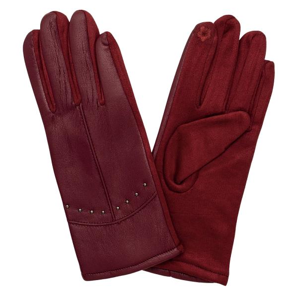 SMOOTH STUDDED GLOVES