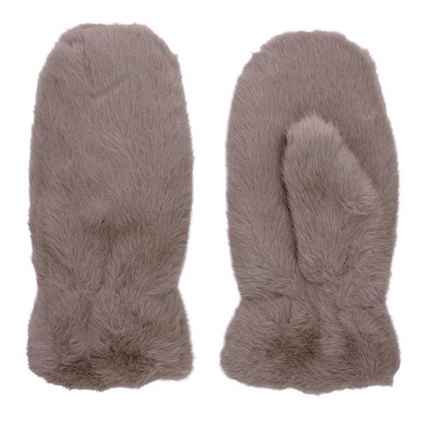 FUR ALL OVER WARM MITTEN GLOVES