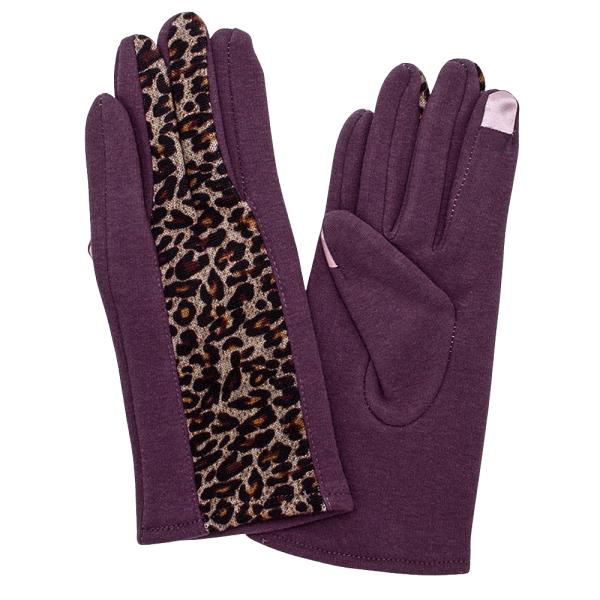 ANIMAL PRINT TOUCHSCREEN GLOVES