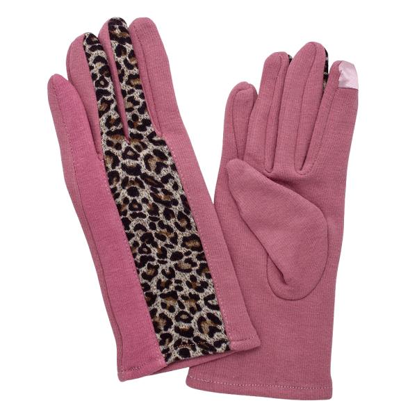 ANIMAL PRINT TOUCHSCREEN GLOVES