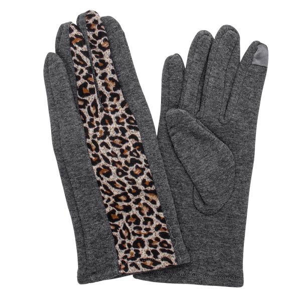 ANIMAL PRINT TOUCHSCREEN GLOVES