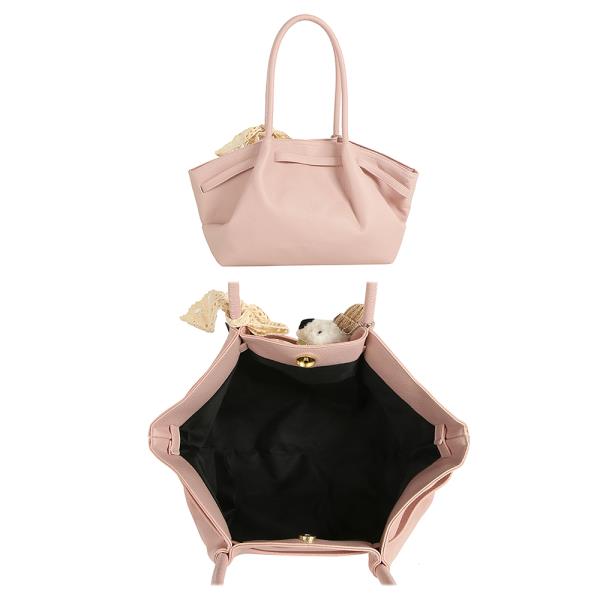 CHIC RIBBON TOTE BAG W DOLL