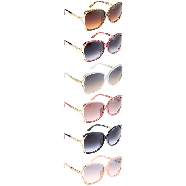 CHIC ROUND BUTTERFLY SUNGLASSES 1DZ