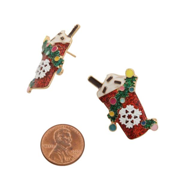 CHRISTMAS LATTE EARRING