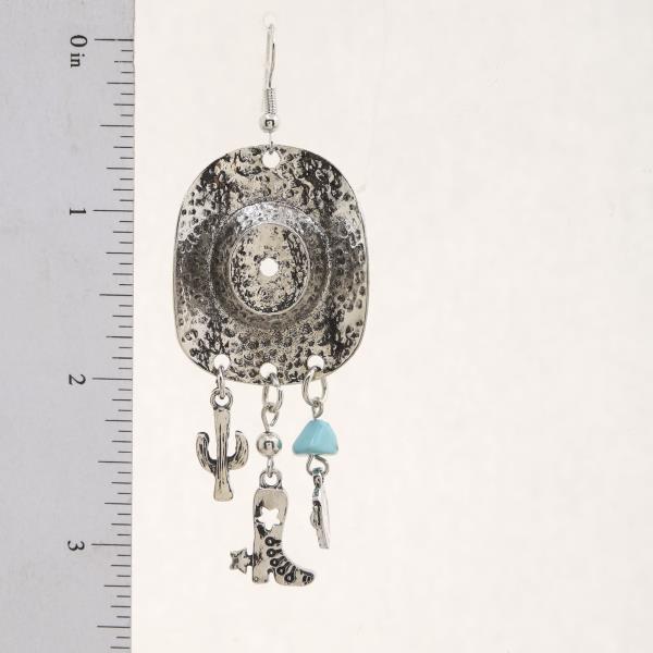 WESTERN CHARM METAL DANGLE EARRING