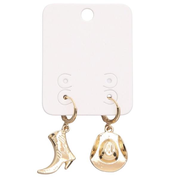 WESTERN CHARM METAL HUGGIE EARRING